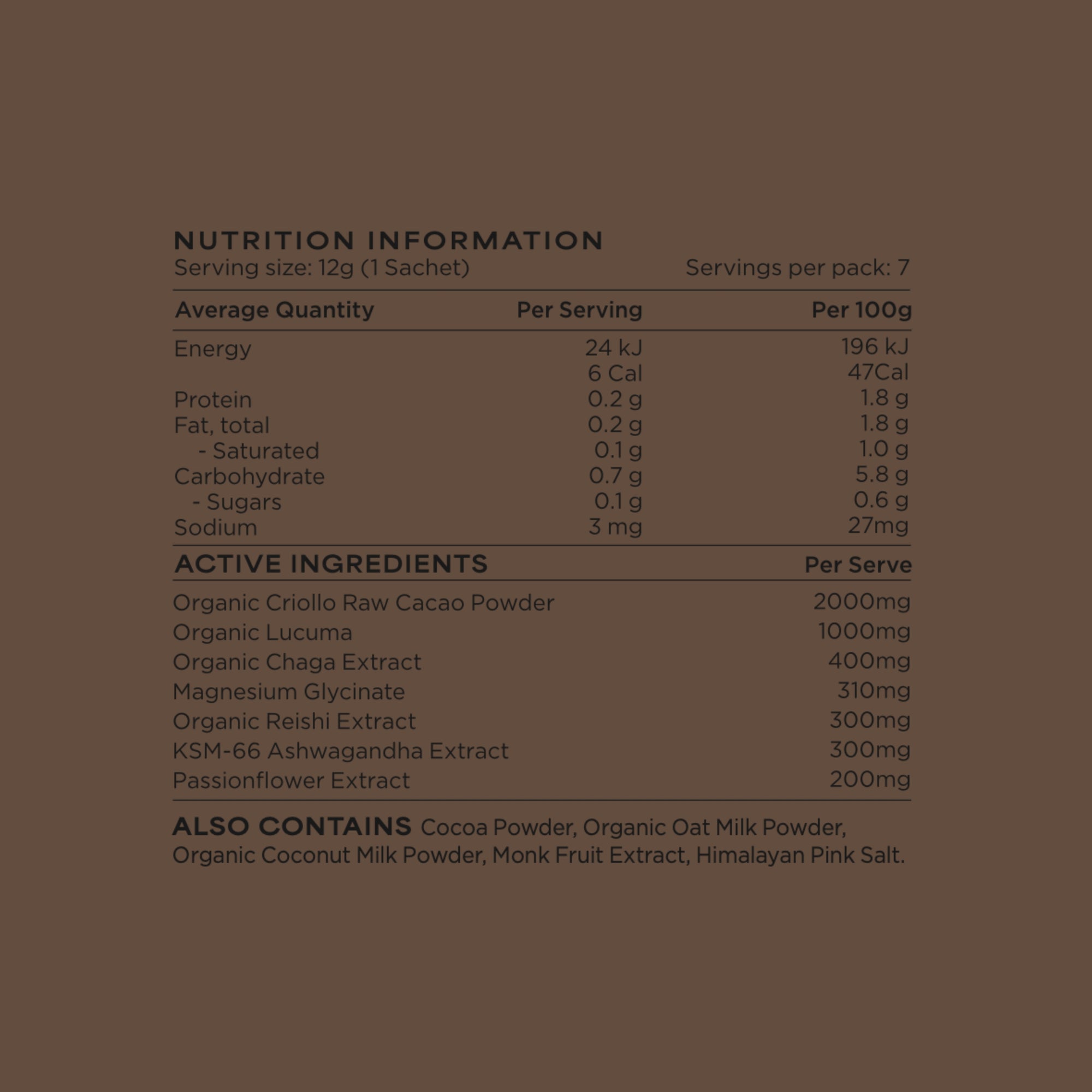 After Dark Coco — Sachets